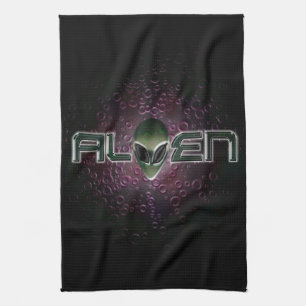 Alien logo American MoJo Kitchen Towels Theedoek