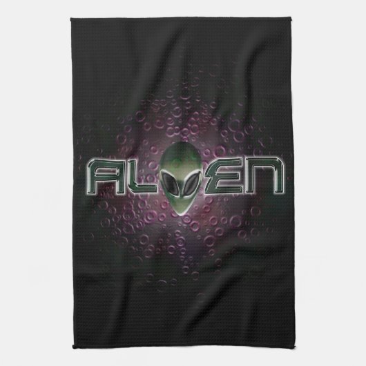 Alien logo American MoJo Kitchen Towels Theedoek (Verticaal)