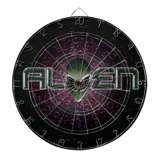 Alien logo-dartboard dartbord (Voorkant)