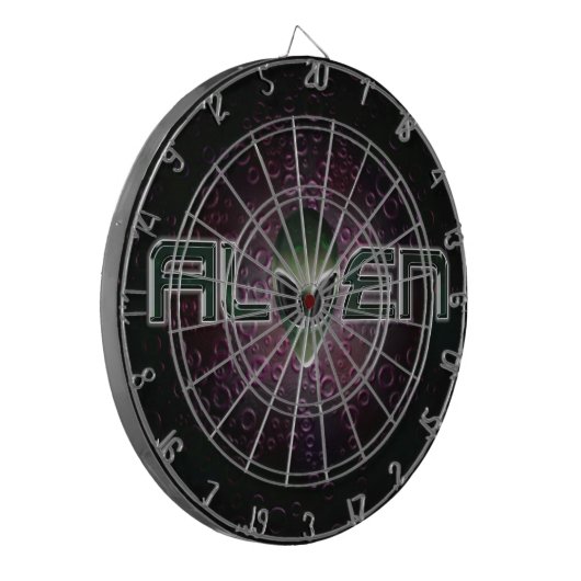 Alien logo-dartboard dartbord (Voorkant Links)