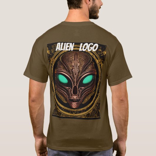 " Alien Logo " ontworpen T-shirt (Achterkant)