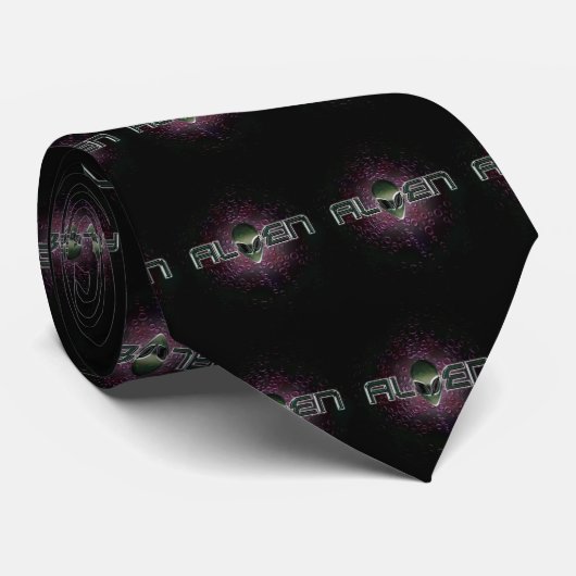 Alien logo Stropdas (Opgerold)