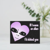 Alien Love Briefkaart (Staand voorkant)