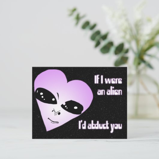 Alien Love Briefkaart (Staand voorkant)