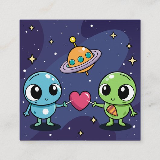 Alien Love Buddies Informatiekaartje (Voorkant)
