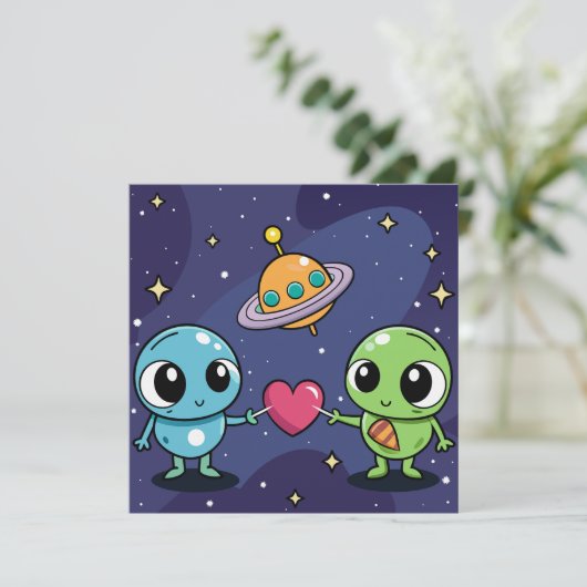 Alien Love Buddies Save The Date (Staand voorkant)