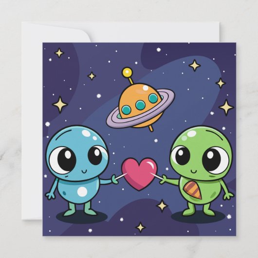 Alien Love Buddies Save The Date (Achterkant)
