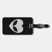 Alien Love Heart Bagagelabel (Achterkant horizontaal)