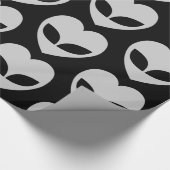 Alien Love Heart Cadeaupapier (Hoek)