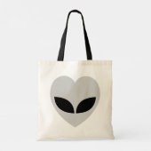 Alien Love Heart Canvas tas (Achterkant)