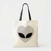 Alien Love Heart Canvas tas (Voorkant)