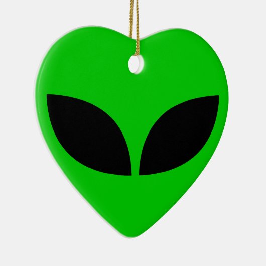 Alien Love Heart Ceramic Ornament (Rechts)
