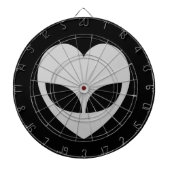 Alien Love Heart Dart Board Dartbord (Voorkant)