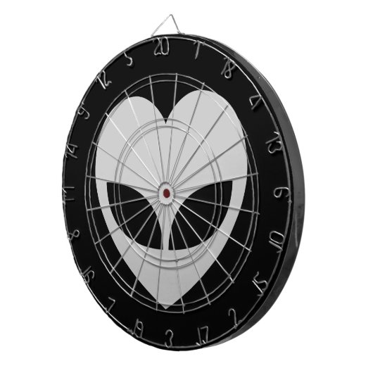 Alien Love Heart Dart Board Dartbord (Voorkant Rechts)