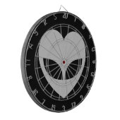 Alien Love Heart Dart Board Dartbord (Voorkant Links)