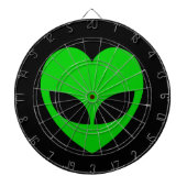 Alien Love Heart Dartbord (Voorkant)