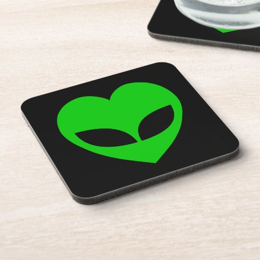 Alien Love Heart Drankjes Onderzetter (Linkerzijde)