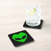 Alien Love Heart Drankjes Onderzetter (Rechterzijde)