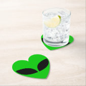 Alien Love Heart Kartonnen Onderzetters (Insitu)