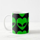 Alien Love Heart Koffiemok (Links)
