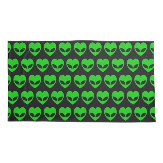 Alien Love Heart Kussensloop (Achterkant-Links)