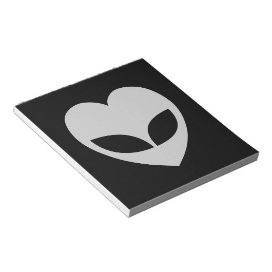Alien Love Heart-laptop Notitieblok (Schuin)