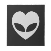 Alien Love Heart-laptop Notitieblok (Voorkant)