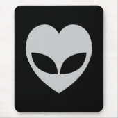 Alien Love Heart Muismat (Voorkant)