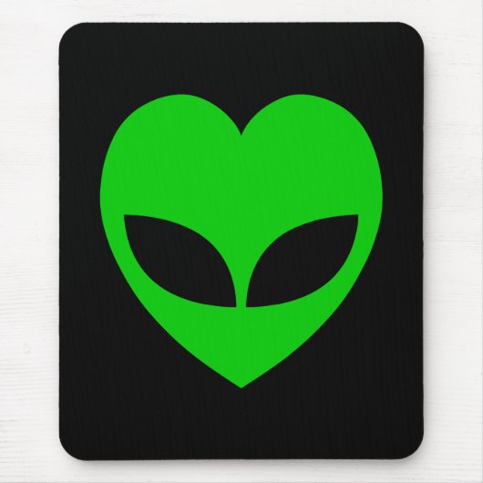 Alien Love Heart Muismat (Voorkant)