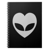 Alien Love Heart Notitieboek (Voorkant)