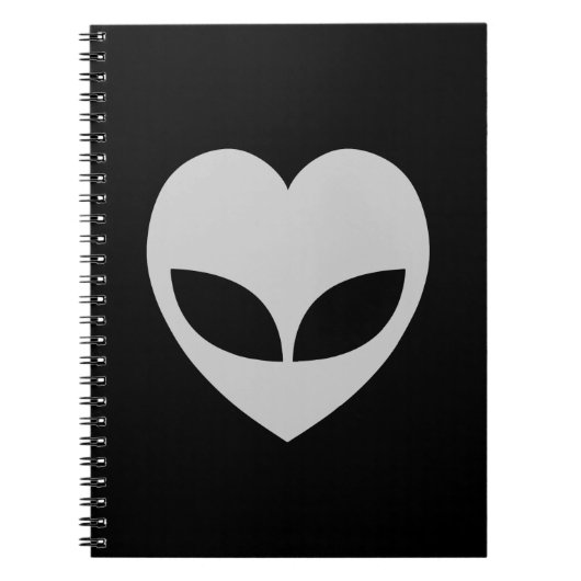 Alien Love Heart Notitieboek (Voorkant)