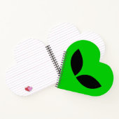 Alien Love Heart Paper Coaster Notitieboek (Binnen)