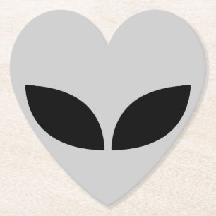 Alien Love Heart Paper Onderzetter