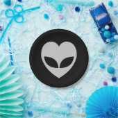 Alien Love Heart Papieren Bordje (Feest)