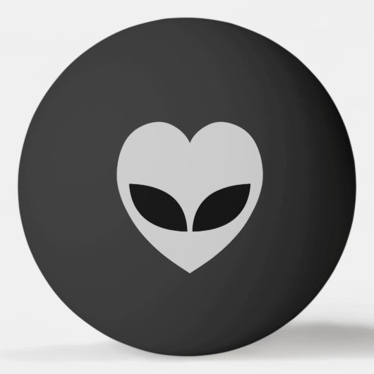 Alien Love Heart Ping Pong Ball (Voorkant)