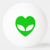 Alien Love Heart Pingpongbal (Achterkant)