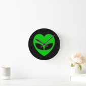Alien Love Heart Ronde Klok (Huis)