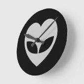 Alien Love Heart  Ronde Klok (Hoek)