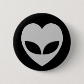 Alien Love Heart Speldje Knoop (Voorkant)