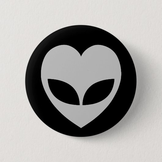 Alien Love Heart Speldje Knoop (Voorkant)