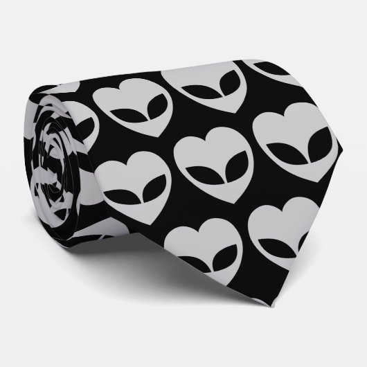 Alien Love Heart Stropdas (Opgerold)