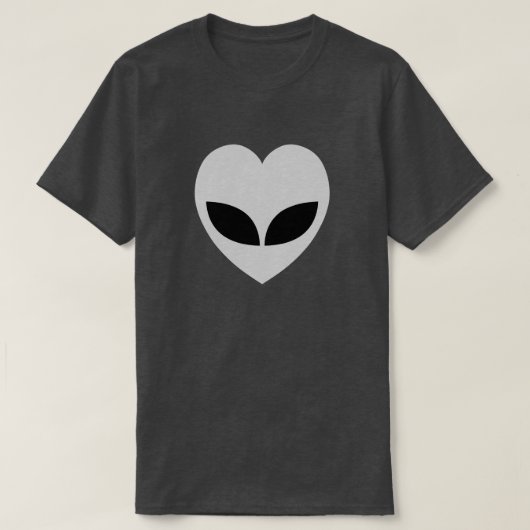 Alien Love Heart T-Shirt (Design voorkant)