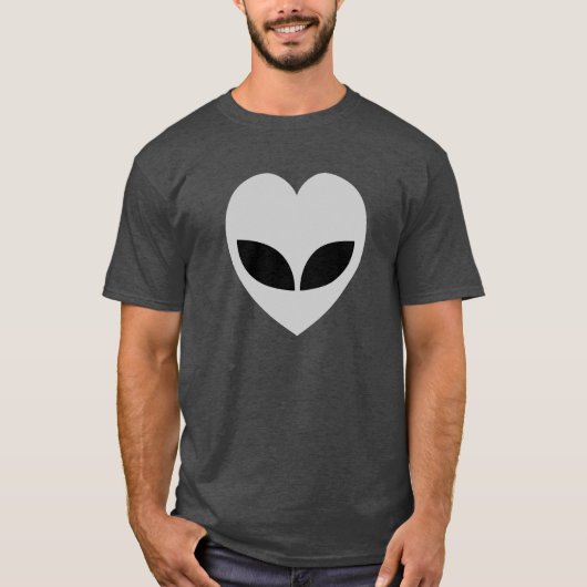 Alien Love Heart T-Shirt (Voorkant)