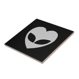 Alien Love Heart-tegel Tegeltje