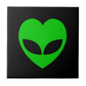 Alien Love Heart Tegeltje (Voorkant)