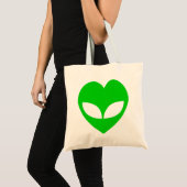 Alien Love Heart Tote Bag (Voorkant (product))