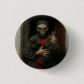 Alien Love Ronde Button 3,2 Cm (Voorkant)
