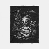 Alien Loves Christmas  Fleece Deken (Voorkant)