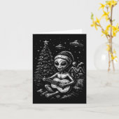 Alien Loves Christmas Kaart (Gele Bloem)