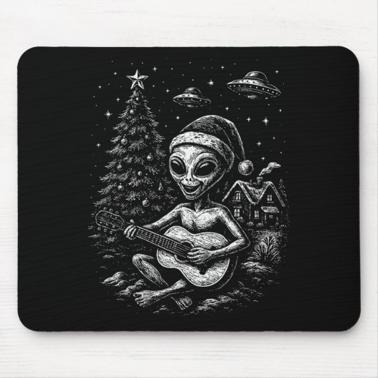 Alien Loves Christmas  Muismat (Voorkant)
